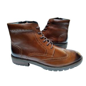 Bota Brogue Cuero Café