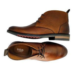 Botín Derby Marrón Texturizado