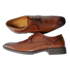 Zapato Derby Cuero Miel