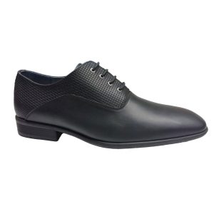 Zapato Oxford Negro Texturizado